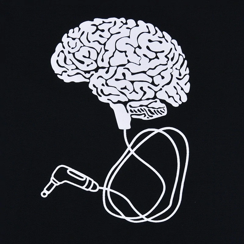 Pánské bavlněné tričko s vtipným potiskem Brain Jack