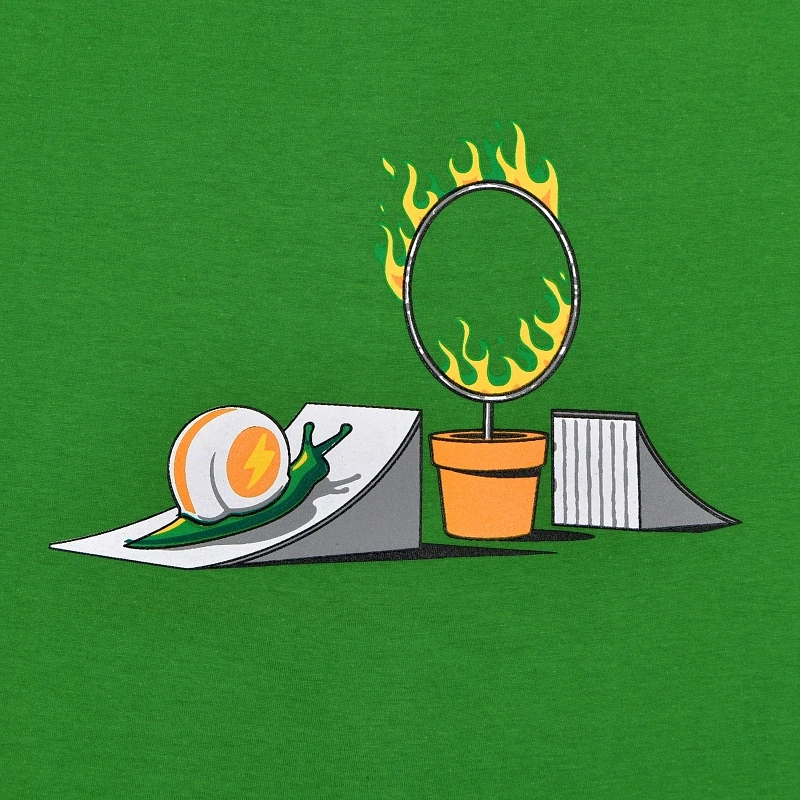 Pánské bavlněné tričko s vtipným potiskem Hlemýžď drezůra, M