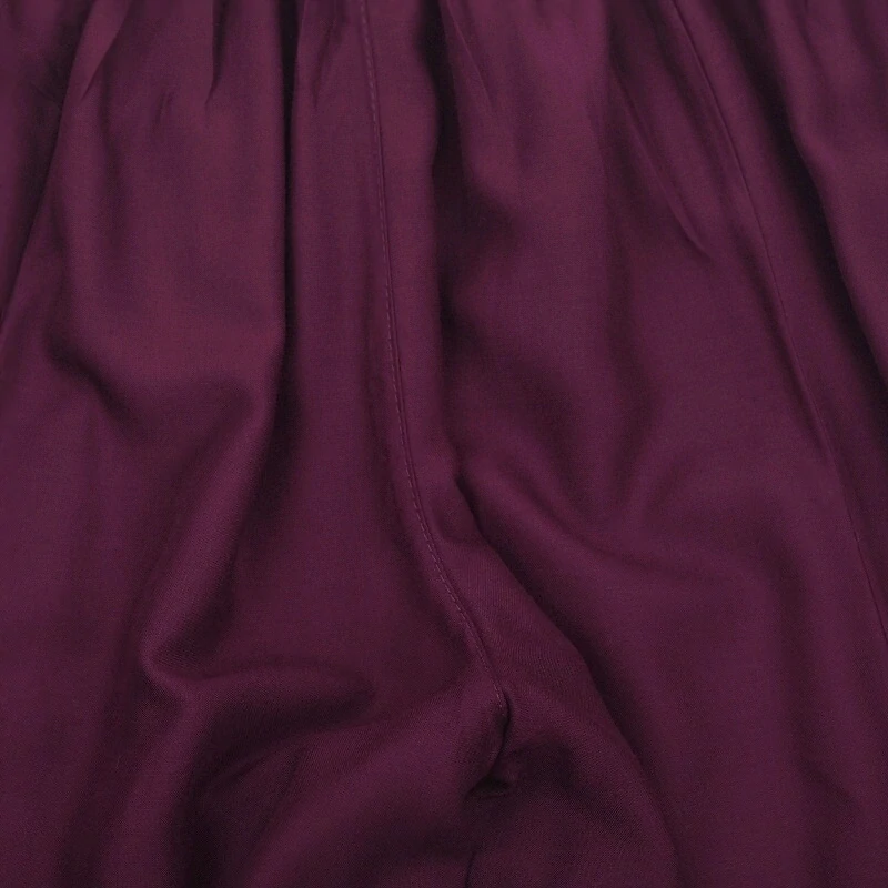 Vzdušné palazzo kalhoty z chladivé viskózy, barva tmavě vínová