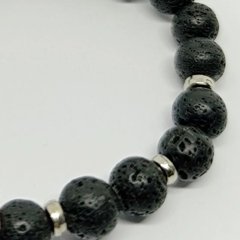 Náramek Láva kov pro muže 8 mm