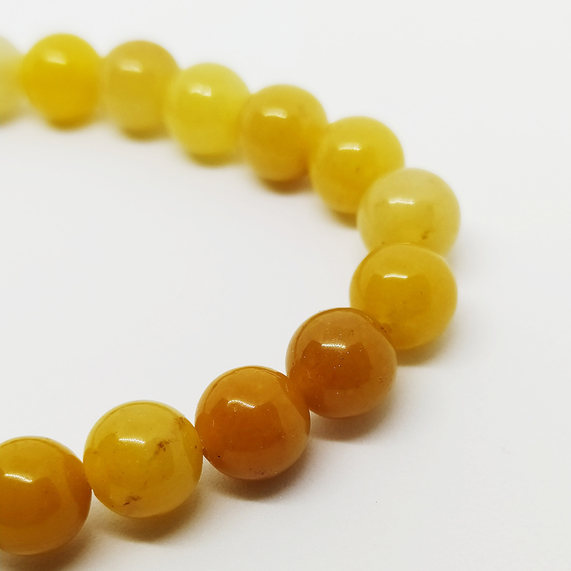 Náramek Medový jadeit 8 mm