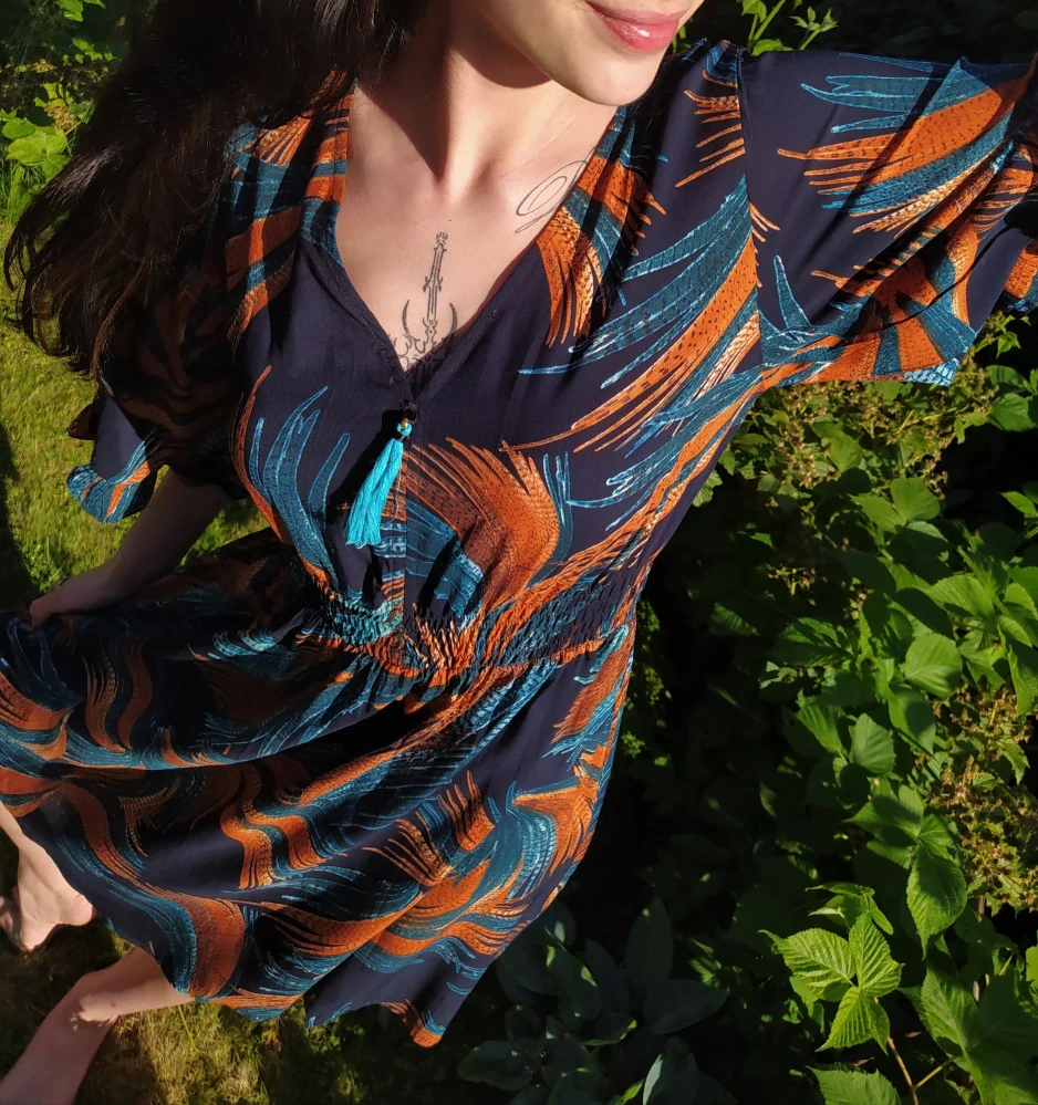 Letní šaty krátké 076