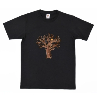 Pánské bavlněné tričko s vtipným potiskem Čip strom 1