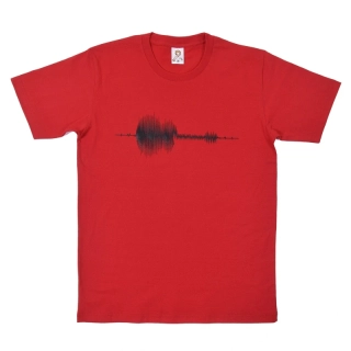 Pánské bavlněné tričko s vtipným potiskem Kytara EKG I