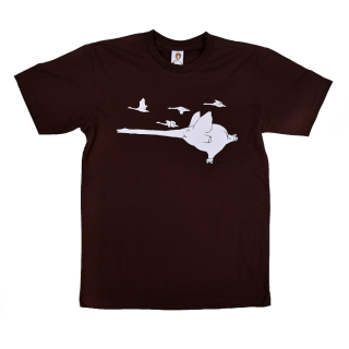 Pánské bavlněné tričko s vtipným potiskem Jako labuť II