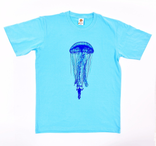 Pánské bavlněné tričko s vtipným potiskem Padák medůza