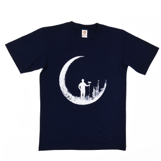 Pánské bavlněné tričko s vtipným potiskem Natěrač Měsíce