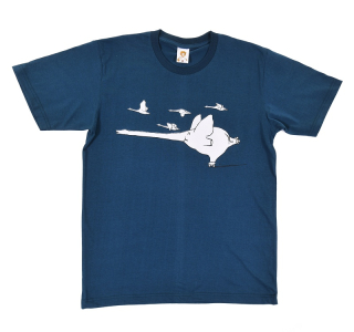 Pánské bavlněné tričko s vtipným potiskem Jako labuť I