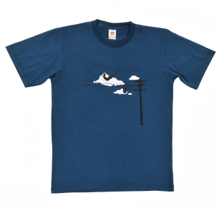 Pánské bavlněné tričko s vtipným potiskem Relax v mracích