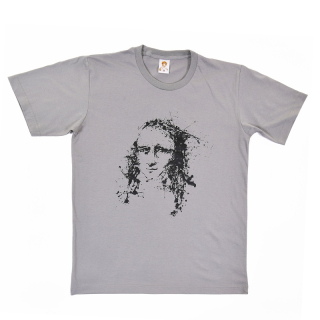 Pánské bavlněné tričko s vtipným potiskem Skutečná Mona Lisa