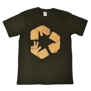 Pánské bavlněné tričko s vtipným potiskem Pozměněná recyklace