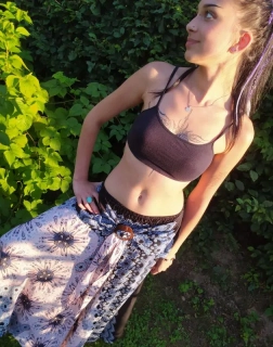 Letní kolová sukně/šaty 2 v 1, kokosová spona, viskóza, modrá, růžová