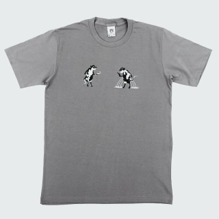 Pánské bavlněné tričko s vtipným potiskem Pistolnický souboj kraviček